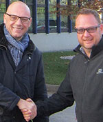 From l: Piergiorgio Cittadini, sales director, Omal; Malan Bosman, pneumatic product manager, Tectra Automation.